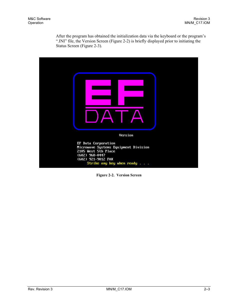 Comtech EF Data M&C Software User Manual | Page 17 / 34