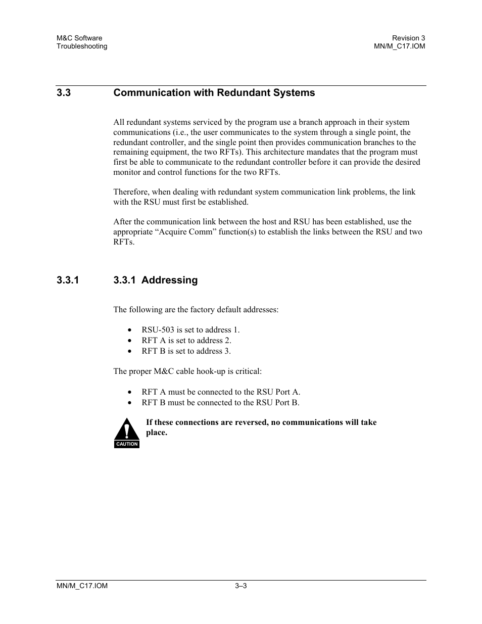 Communication with redundant systems, 1 addressing | Comtech EF Data M&C Software User Manual | Page 31 / 34