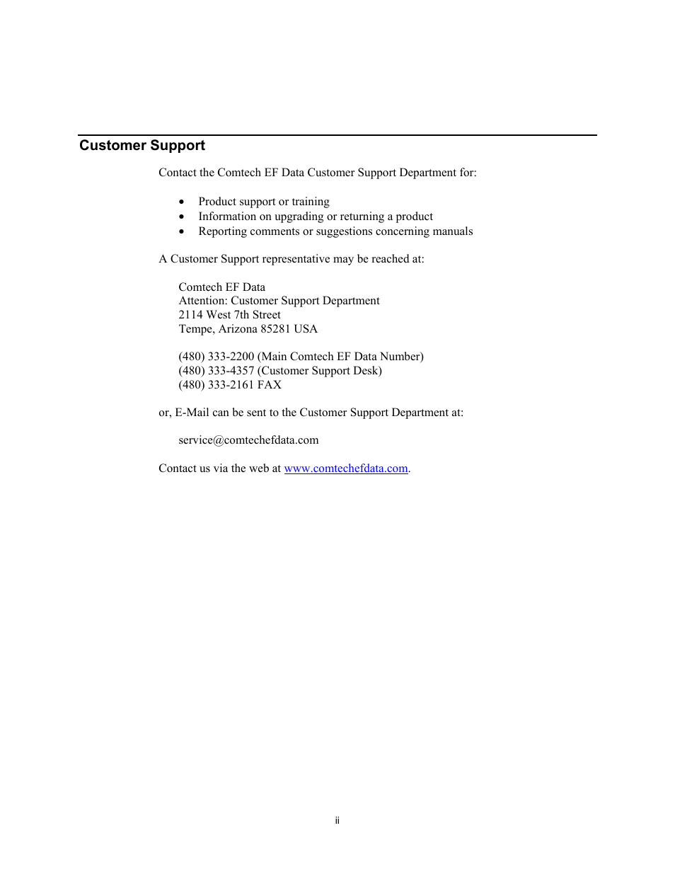 Comtech EF Data M&C Software User Manual | Page 4 / 34