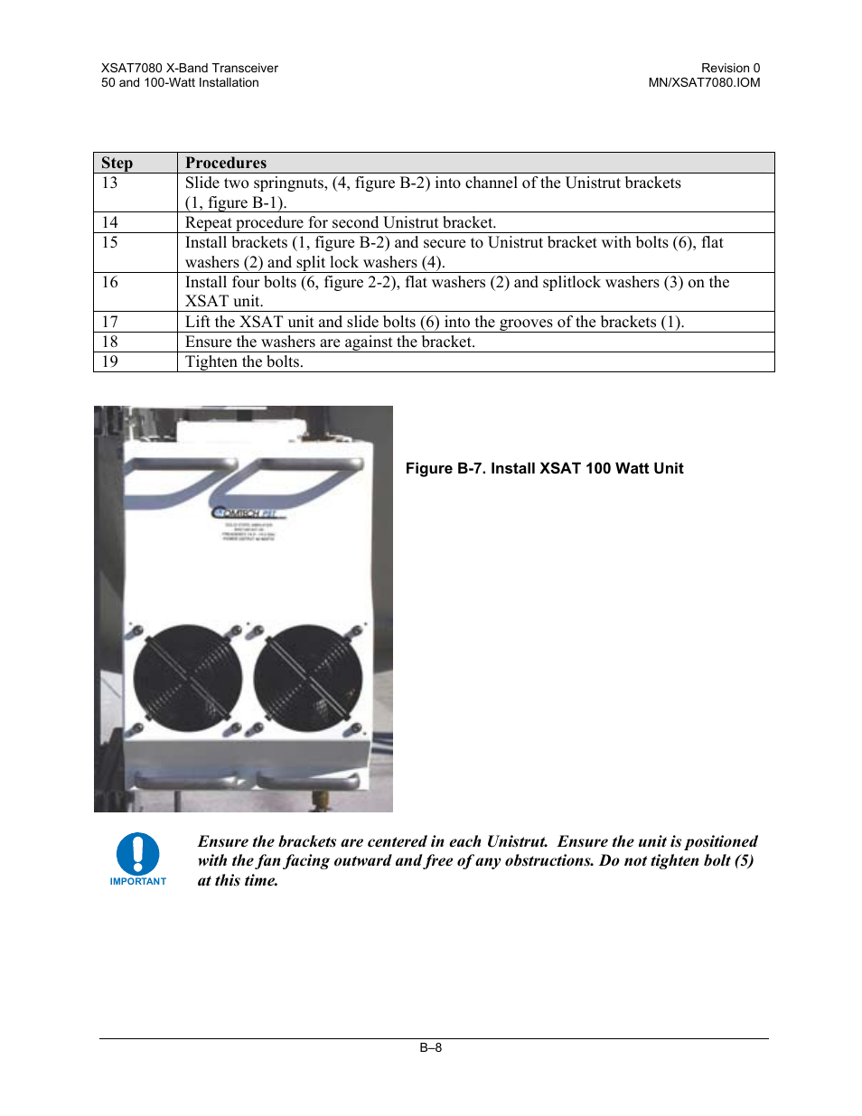 Comtech EF Data XSAT-7080 User Manual | Page 118 / 142