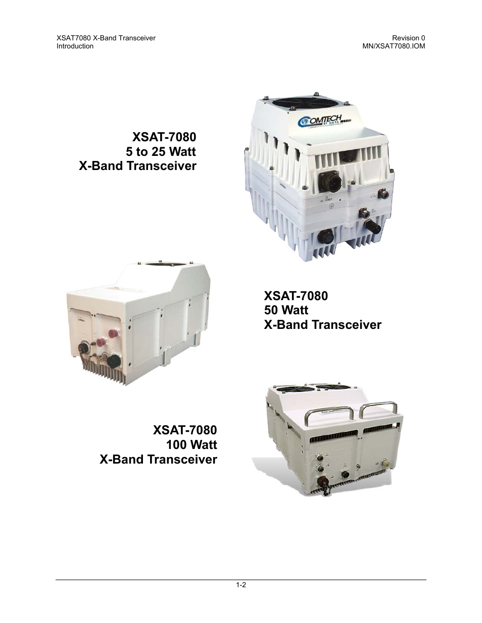 Comtech EF Data XSAT-7080 User Manual | Page 20 / 142