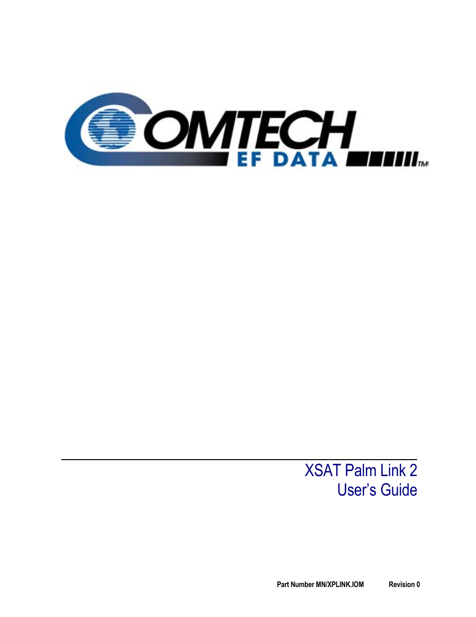 Comtech EF Data XPLINK User Manual | 26 pages