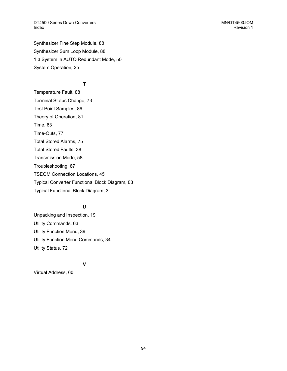 Comtech EF Data DT-4500 Series User Manual | Page 112 / 114