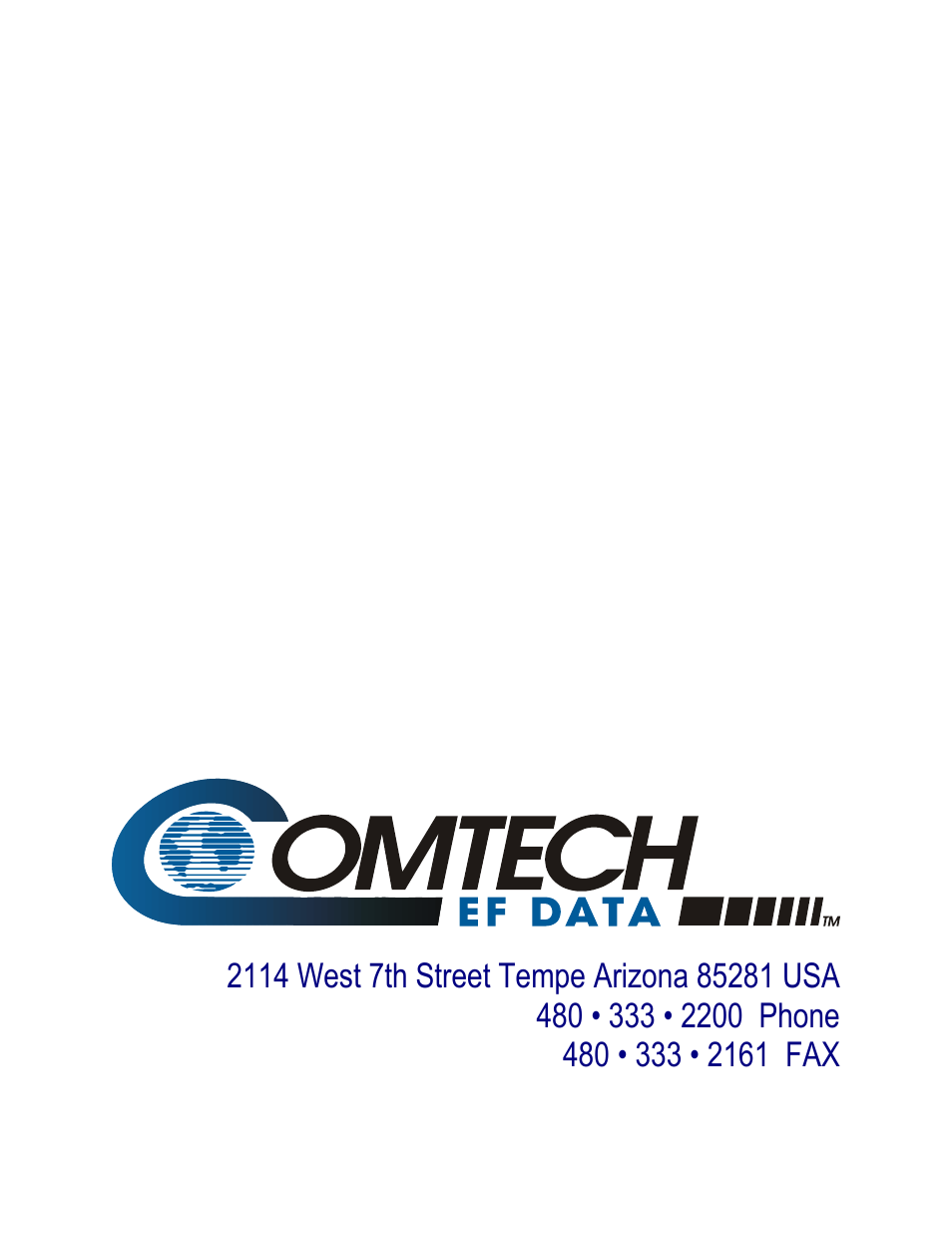 Comtech EF Data DT-4500 Series User Manual | Page 114 / 114