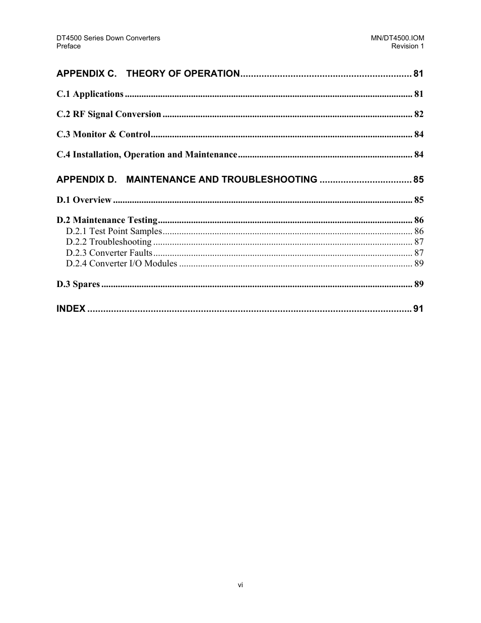 Comtech EF Data DT-4500 Series User Manual | Page 12 / 114