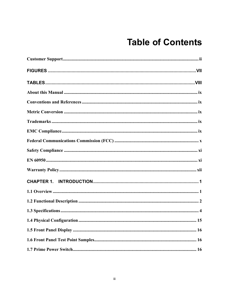 Comtech EF Data DT-4500 Series User Manual | Page 9 / 114