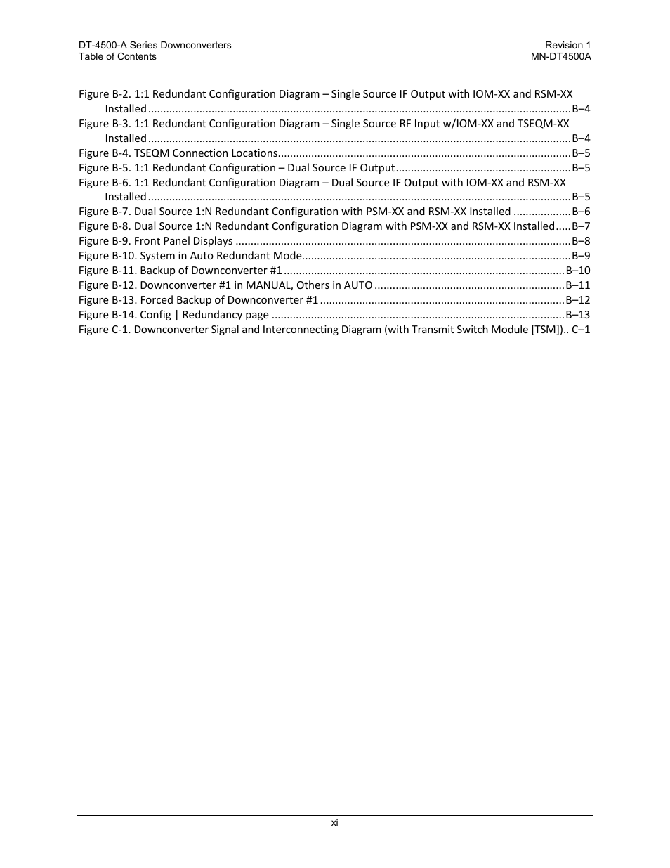 Comtech EF Data DT-4500-A Series User Manual | Page 13 / 162