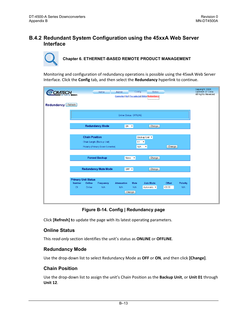 Comtech EF Data DT-4500-A Series User Manual | Page 153 / 162