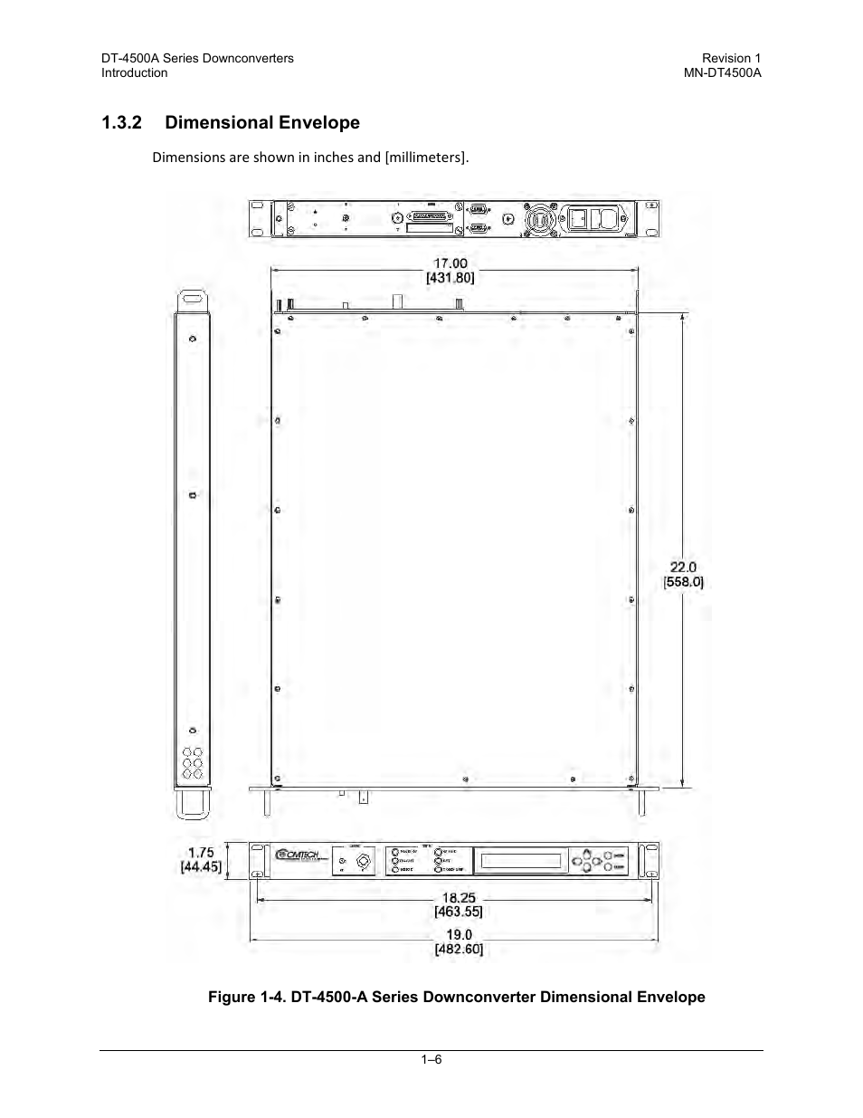 2 dimensional envelope | Comtech EF Data DT-4500-A Series User Manual | Page 30 / 162