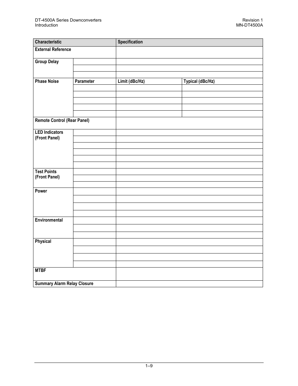 Comtech EF Data DT-4500-A Series User Manual | Page 33 / 162