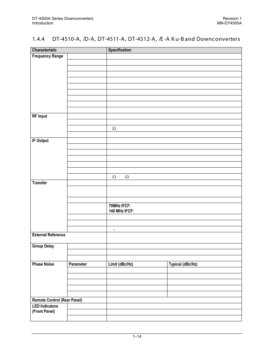 Comtech EF Data DT-4500-A Series User Manual | Page 38 / 162