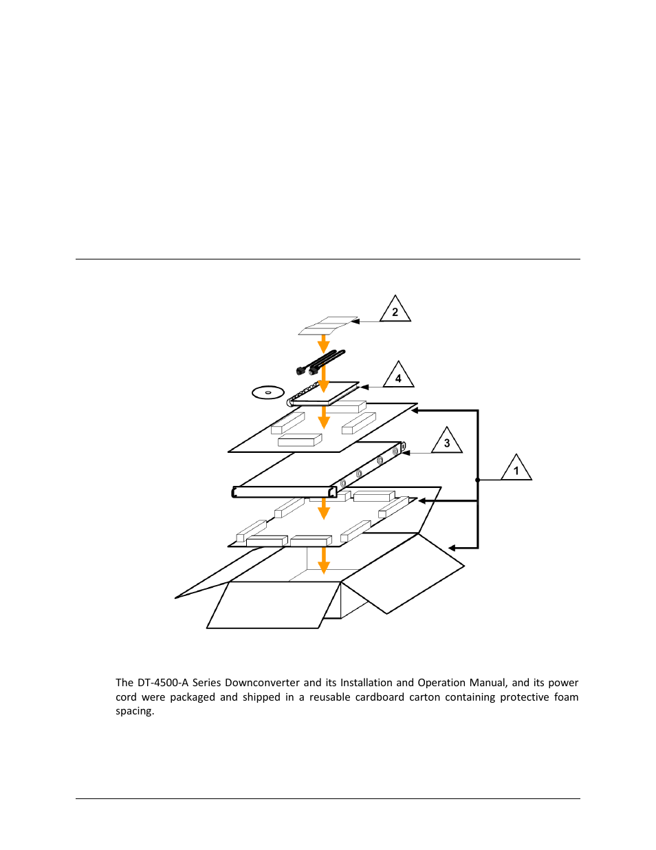 Chapter 2. installation, 1 unpacking and inspecting the shipment | Comtech EF Data DT-4500-A Series User Manual | Page 43 / 162