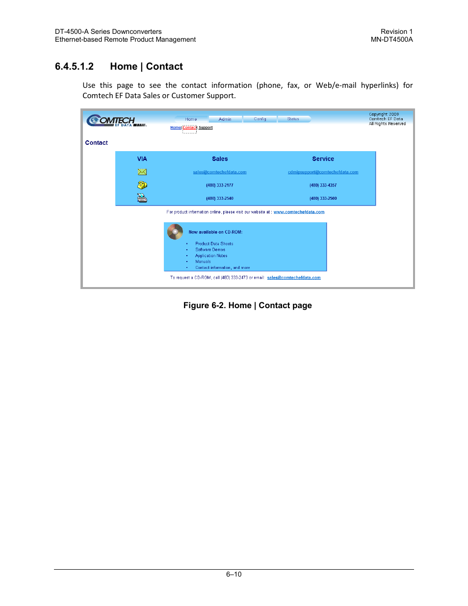 2 home | contact | Comtech EF Data DT-4500-A Series User Manual | Page 96 / 162