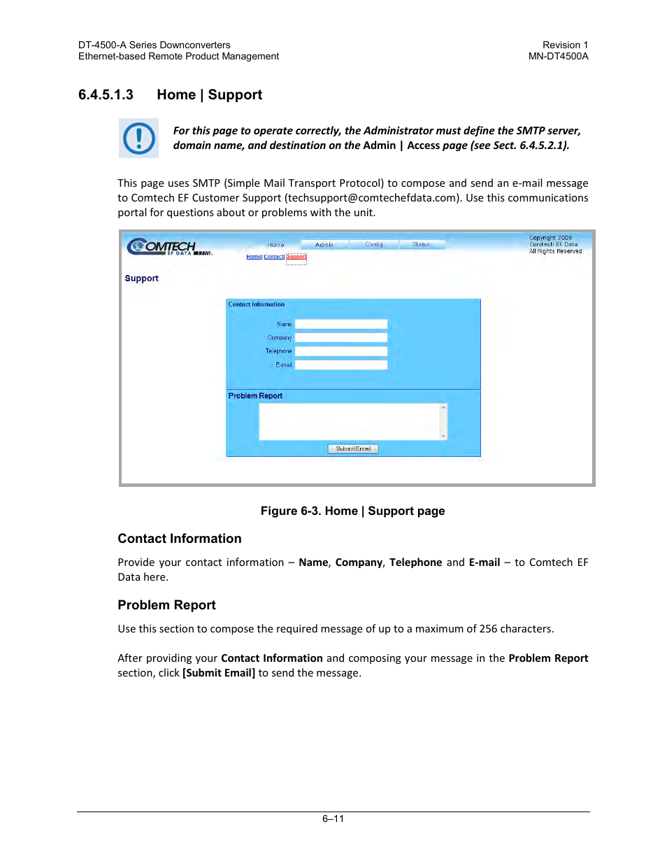 3 home | support | Comtech EF Data DT-4500-A Series User Manual | Page 97 / 162