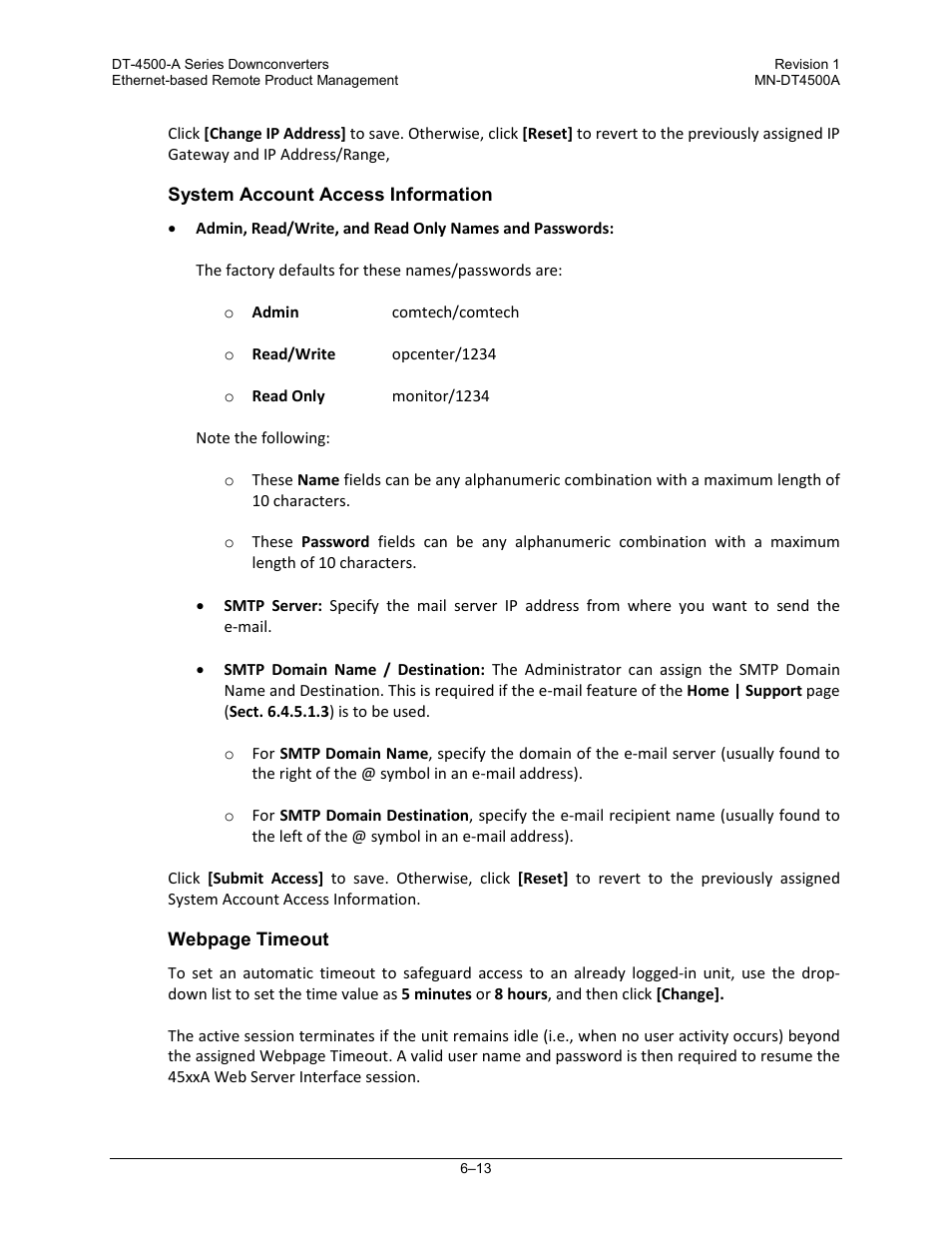 Comtech EF Data DT-4500-A Series User Manual | Page 99 / 162