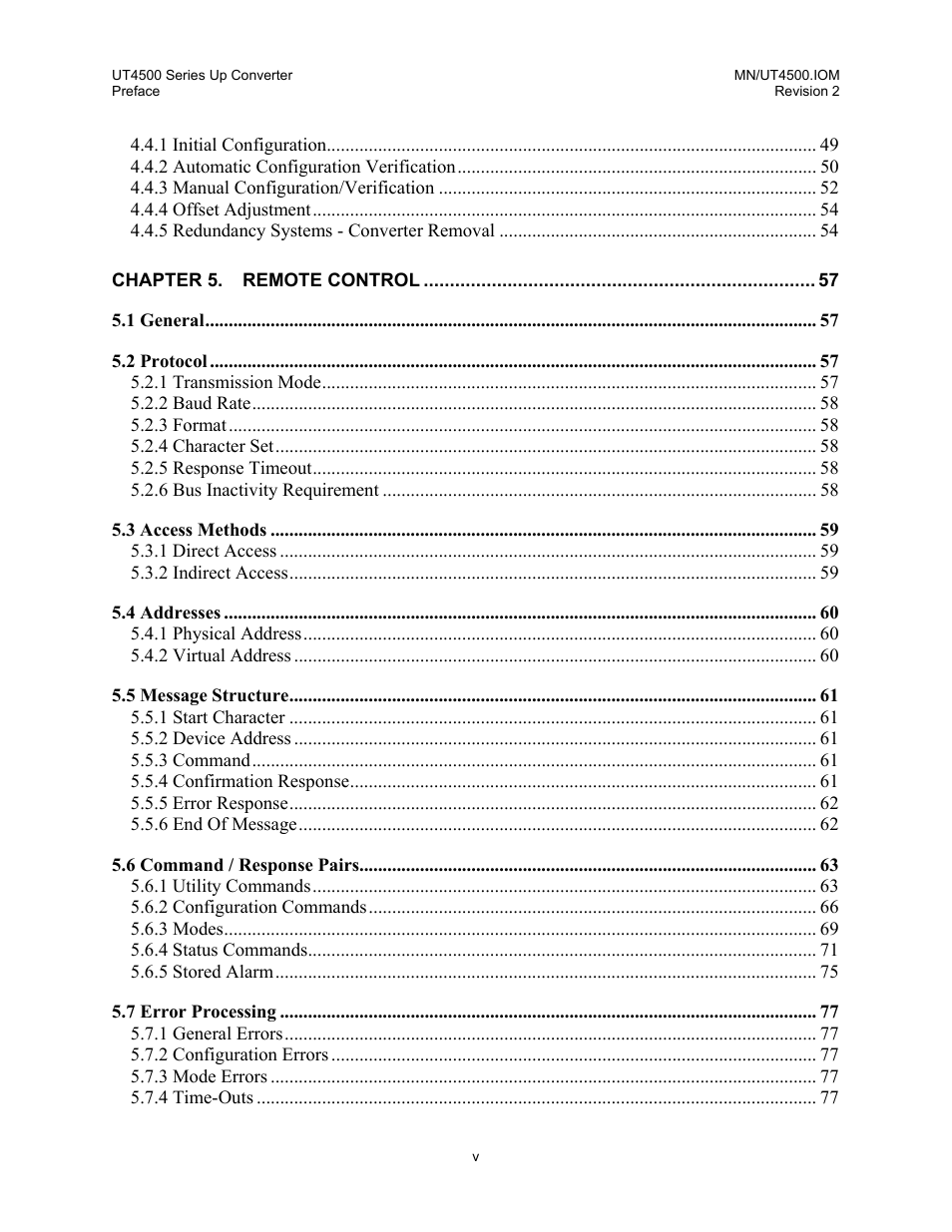 Comtech EF Data UT-4500 Series User Manual | Page 11 / 112