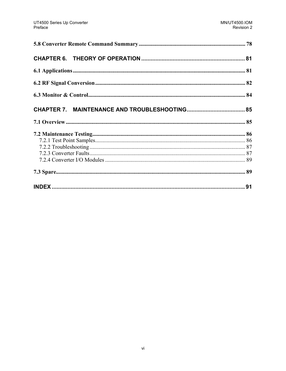 Comtech EF Data UT-4500 Series User Manual | Page 12 / 112