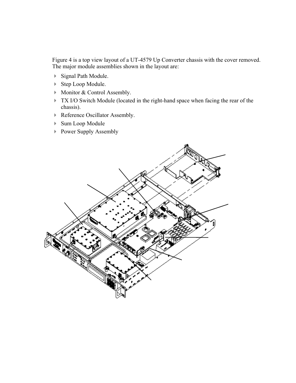 Physical configuration, 3 physical configuration, Figure 4. physical configuration - up converter | Comtech EF Data UT-4579 User Manual | Page 19 / 100