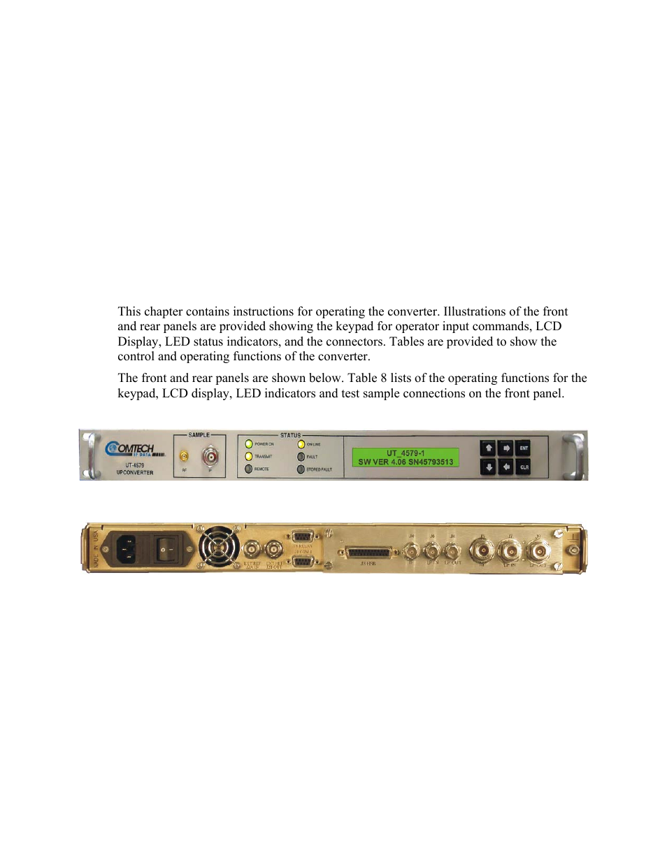 System operation, Overview, Chapter 3 | 1 overview, Chapter 3. system operation | Comtech EF Data UT-4579 User Manual | Page 31 / 100