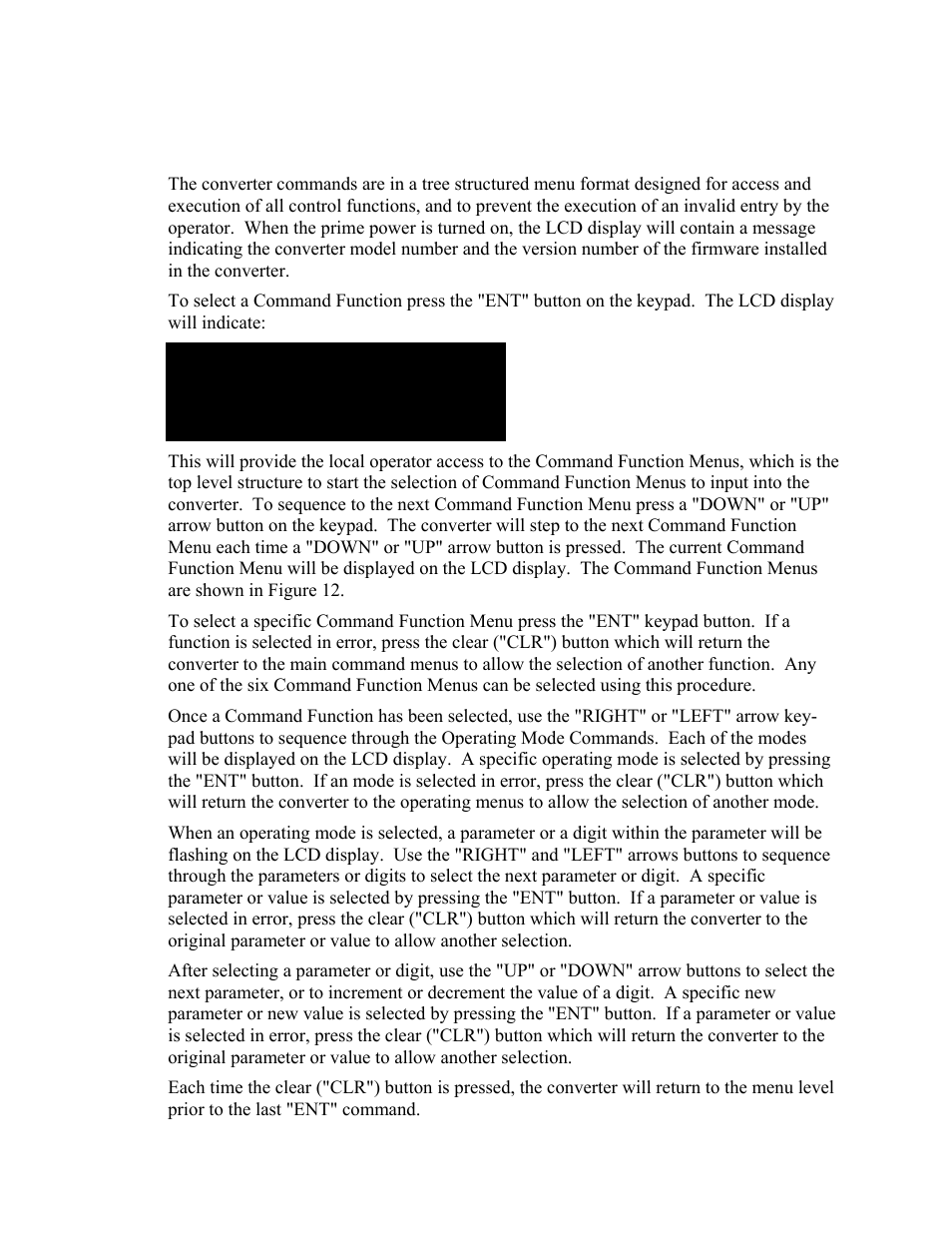 Converter commands, 1 converter commands | Comtech EF Data UT-4579 User Manual | Page 41 / 100