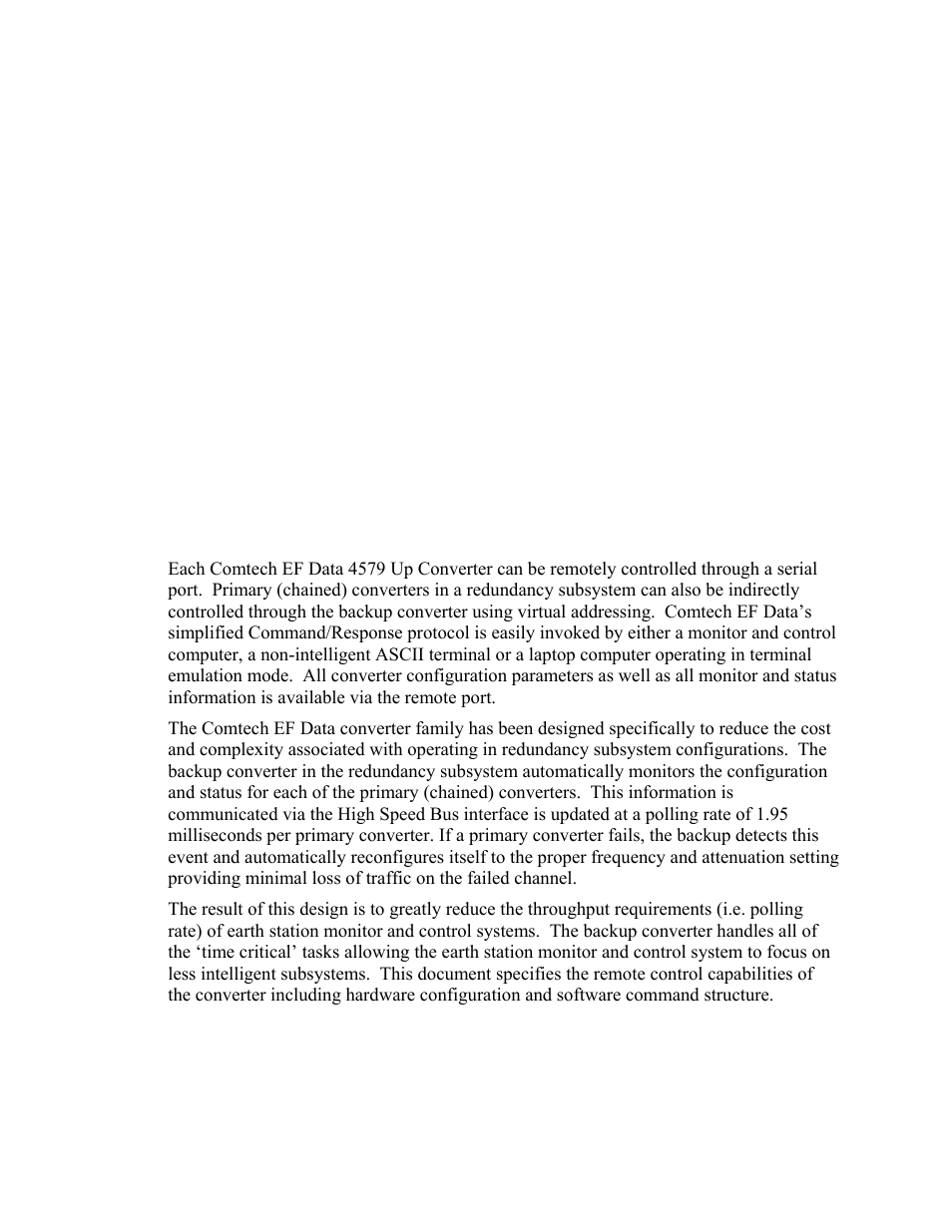 Remote control, Remote control overview, Appendix b | B.1 remote control overview, Appendix b. remote control, B.1 r | Comtech EF Data UT-4579 User Manual | Page 63 / 100