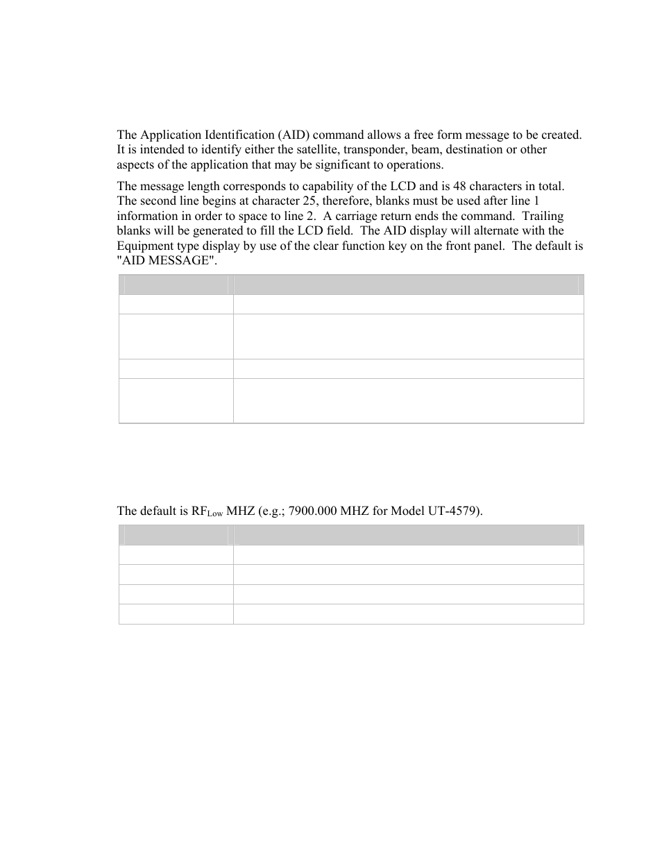 Configuration commands, B.6.2 configuration commands, B.6.1.11 a | B.6.2 c, B.6.2.1 f | Comtech EF Data UT-4579 User Manual | Page 72 / 100
