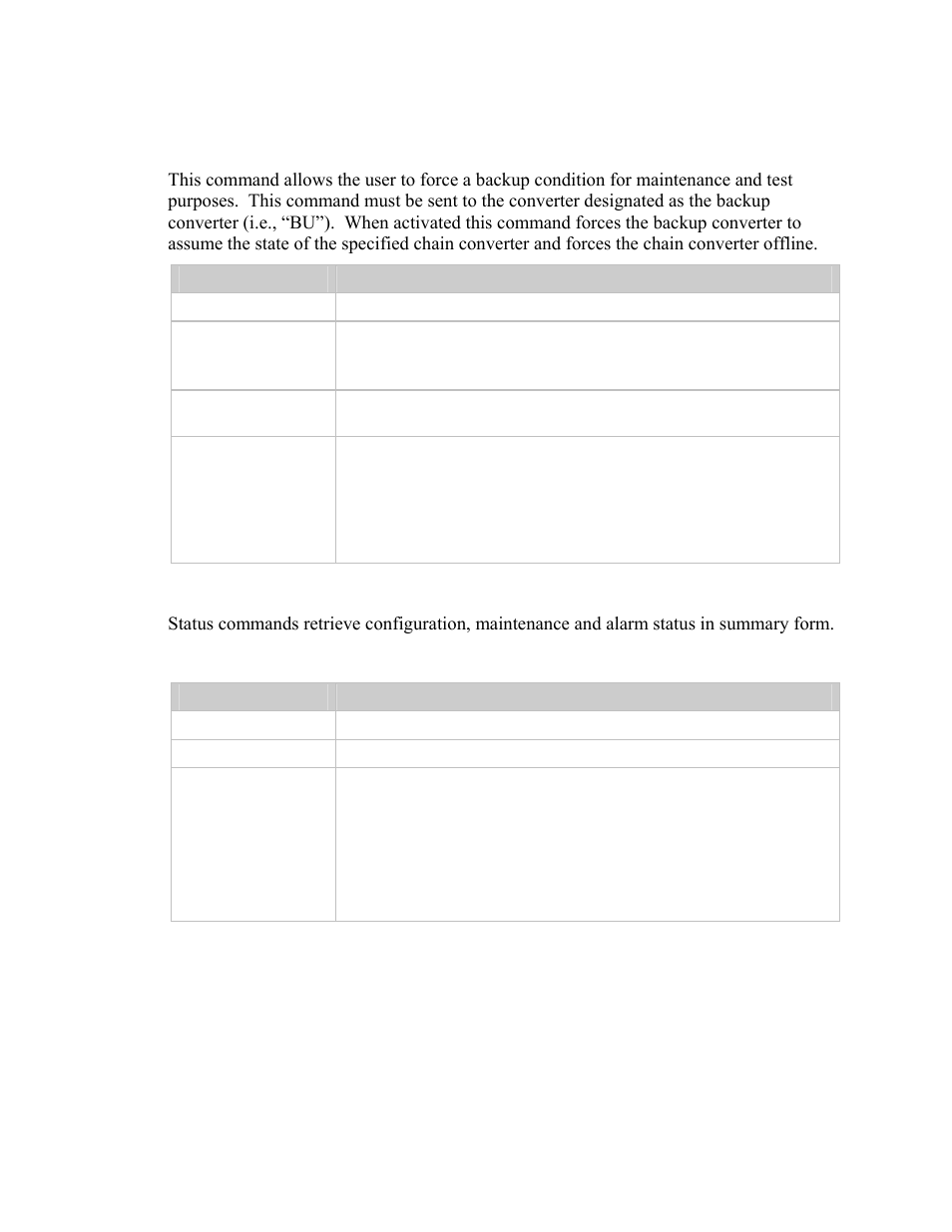 Status commands, B.6.4 status commands, B.6.3.3 b | B.6.4 s, B.6.4.1 c | Comtech EF Data UT-4579 User Manual | Page 77 / 100