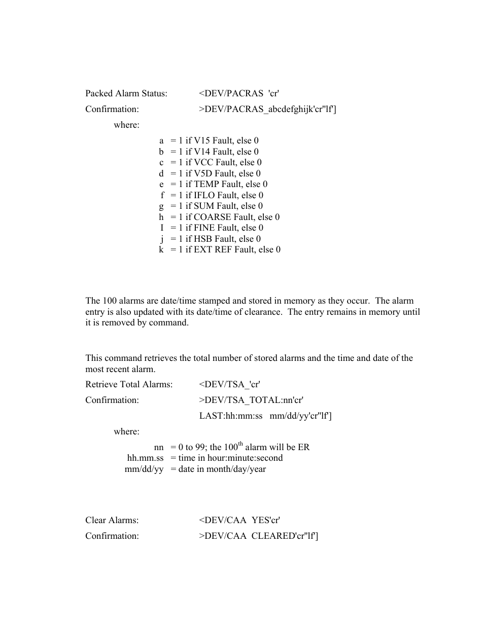 Stored alarm, B.6.5 stored alarm | Comtech EF Data UT-4579 User Manual | Page 81 / 100