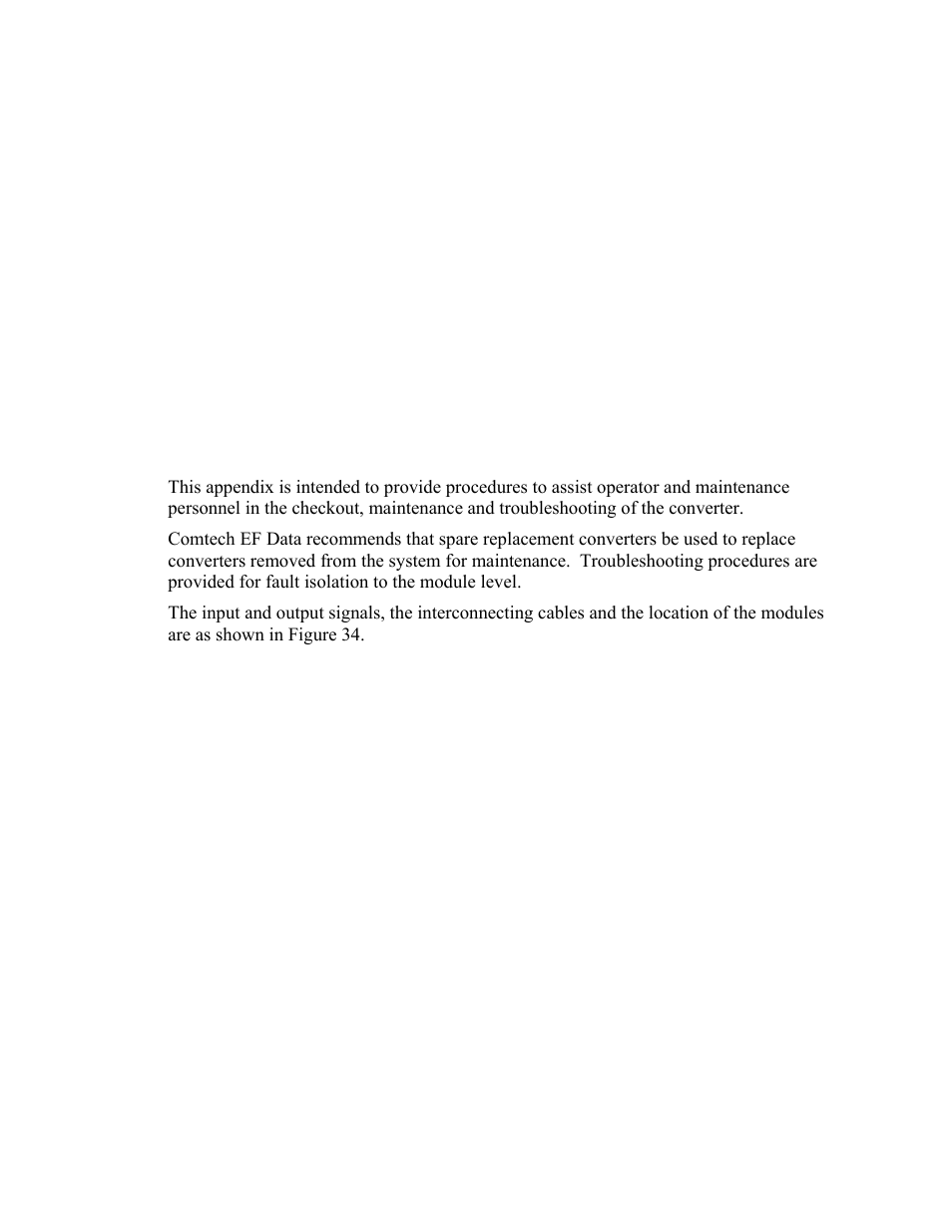 Maintenance and troubleshooting, Overview, Appendix d | D.1 overview, Appendix d. maintenance and troubleshooting | Comtech EF Data UT-4579 User Manual | Page 91 / 100