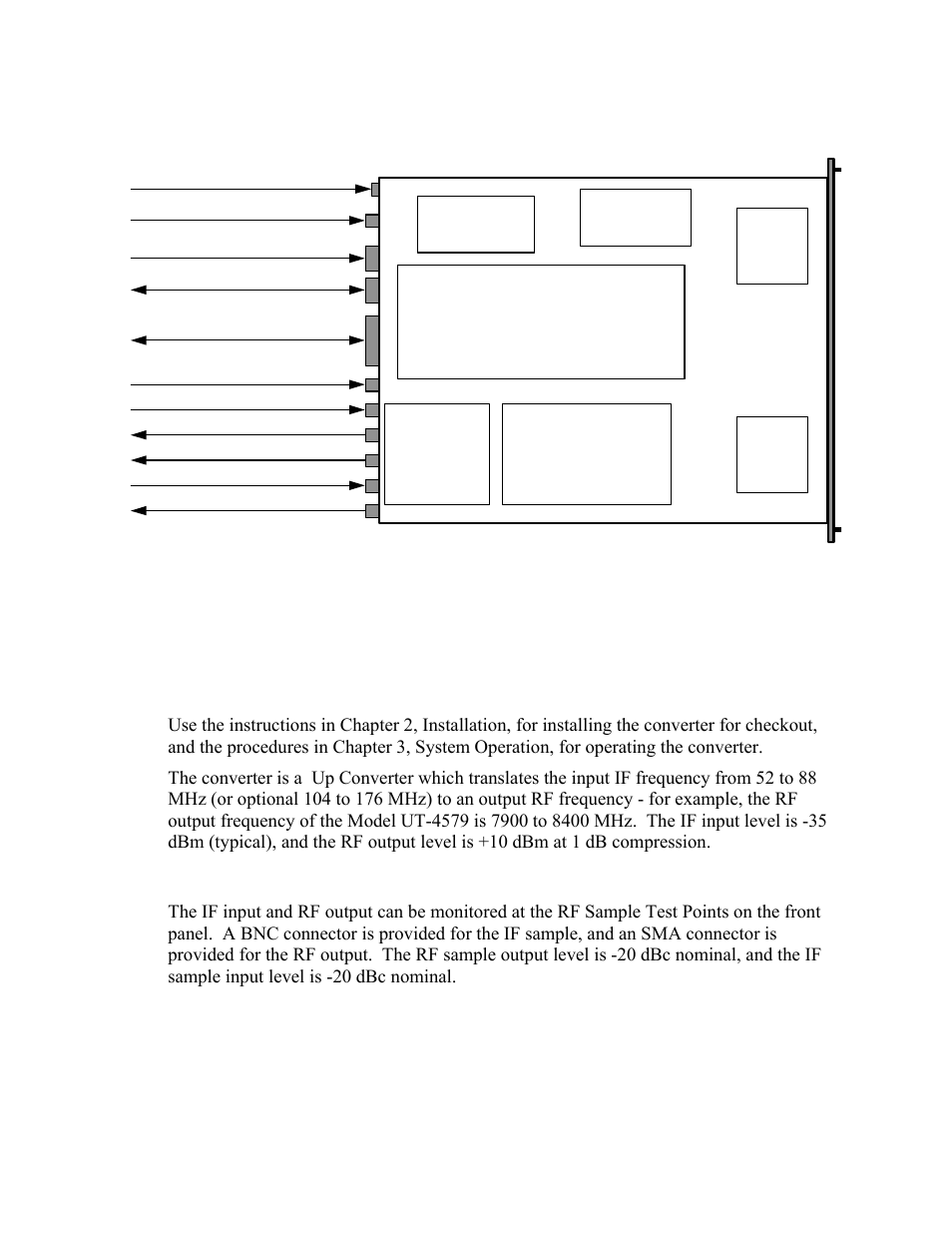 Maintenance testing, Test point samples, D.2 maintenance testing | D.2.1 test point samples, Module), N in figure 34, D.2 m, D.2.1 t, Aintenance, Esting | Comtech EF Data UT-4579 User Manual | Page 92 / 100