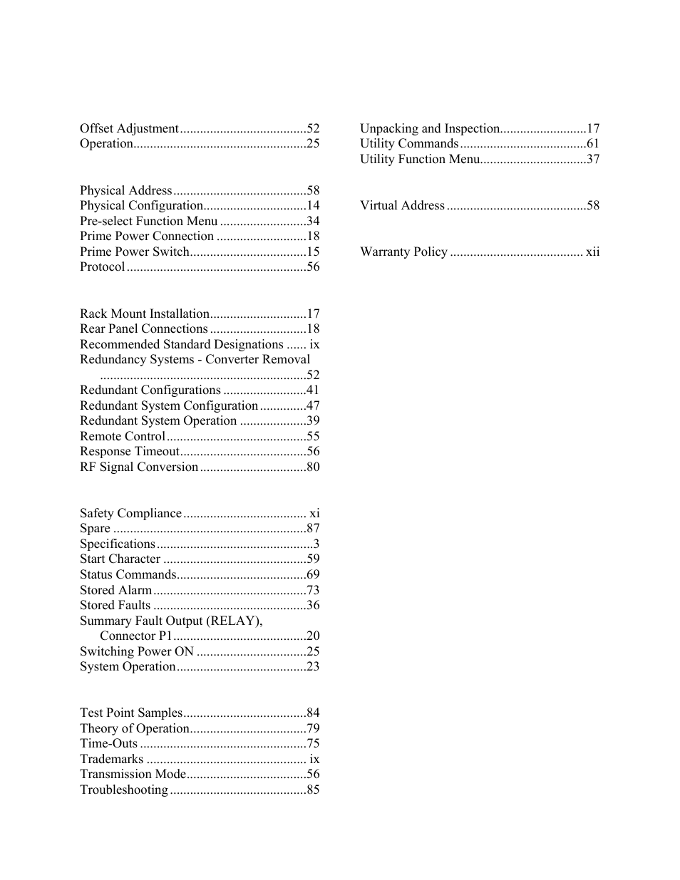 Comtech EF Data UT-4579 User Manual | Page 98 / 100