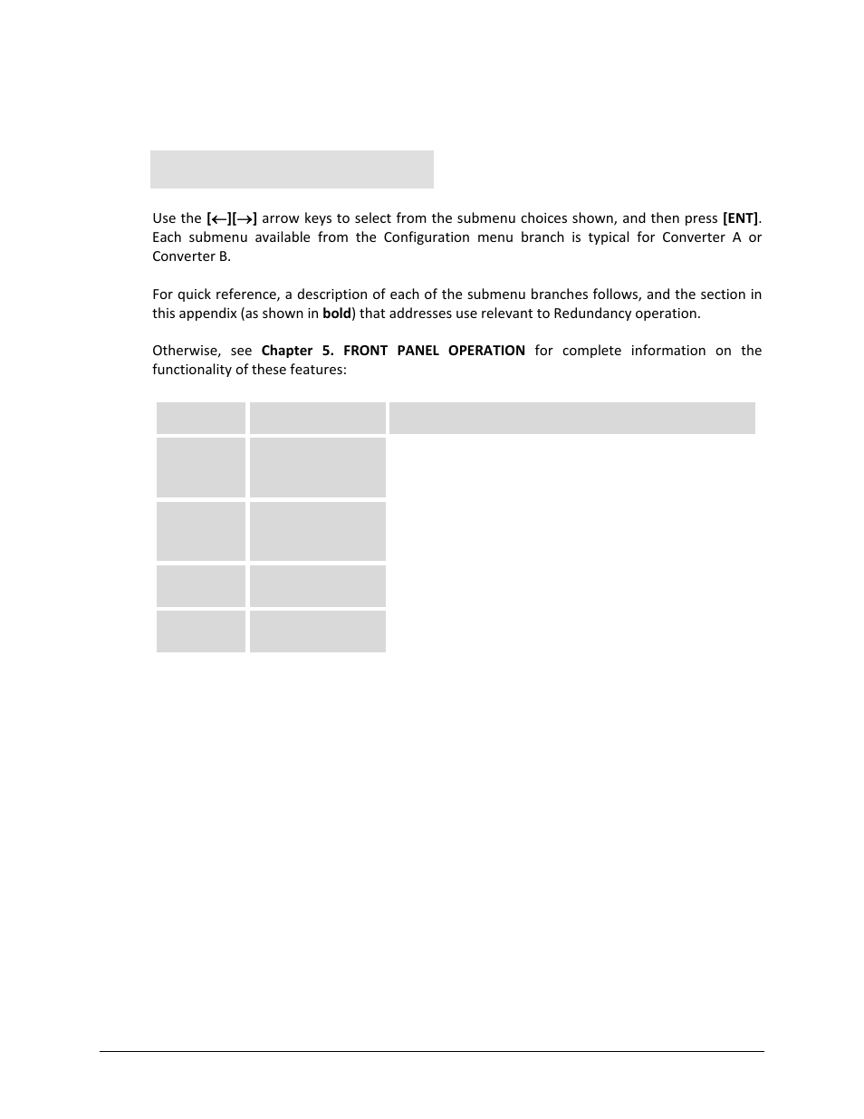 B.3.2 config (configuration) menu | Comtech EF Data LBC-4000 User Manual | Page 103 / 108