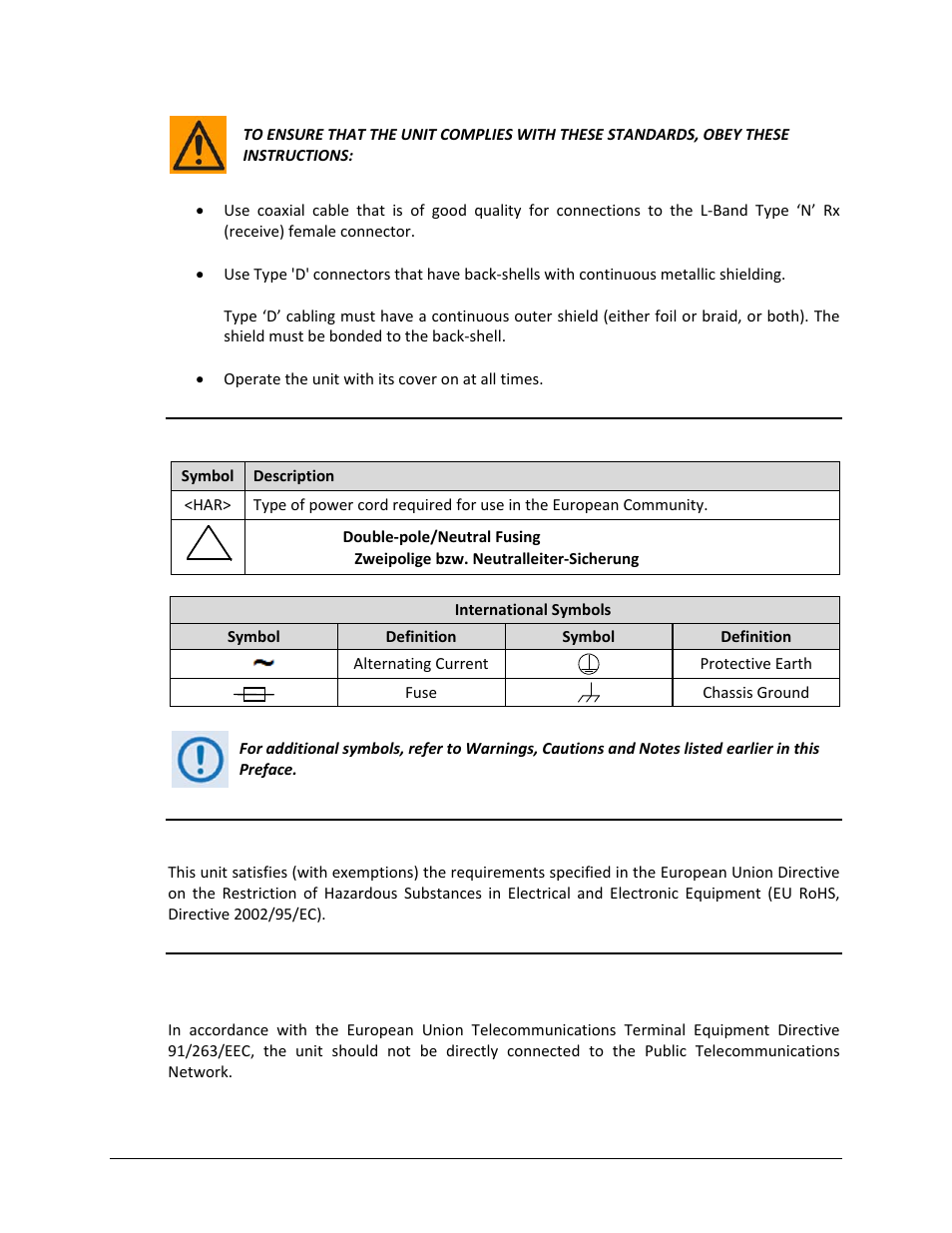 European union rohs directive (2002/95/ec) | Comtech EF Data LBC-4000 User Manual | Page 14 / 108