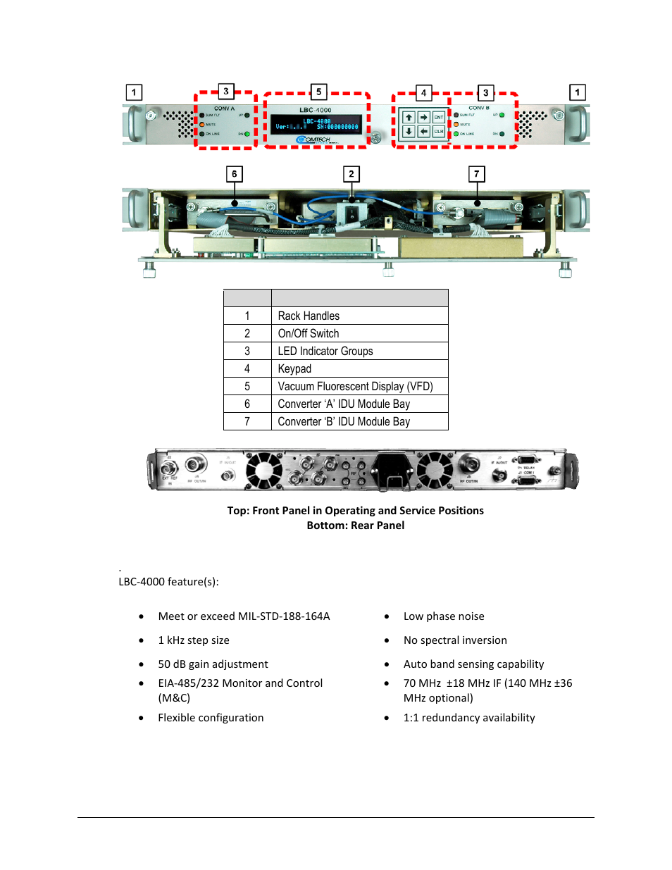 Comtech EF Data LBC-4000 User Manual | Page 20 / 108