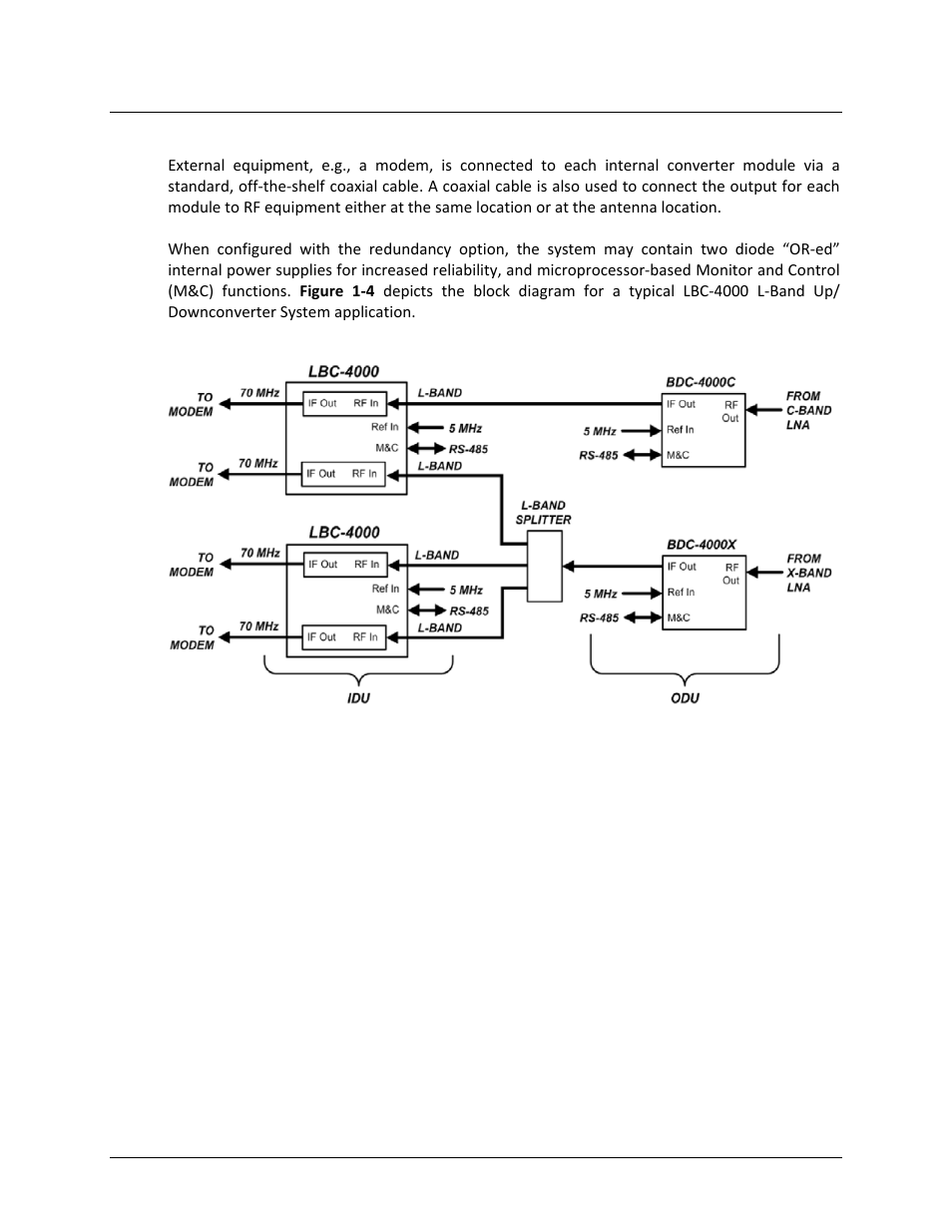 3 functional description | Comtech EF Data LBC-4000 User Manual | Page 22 / 108