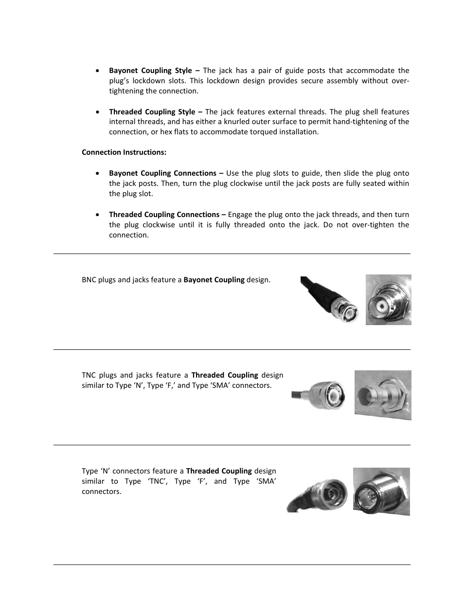 1 type ‘bnc, 2 type ‘tnc, 3 type ‘n | Comtech EF Data LBC-4000 User Manual | Page 36 / 108
