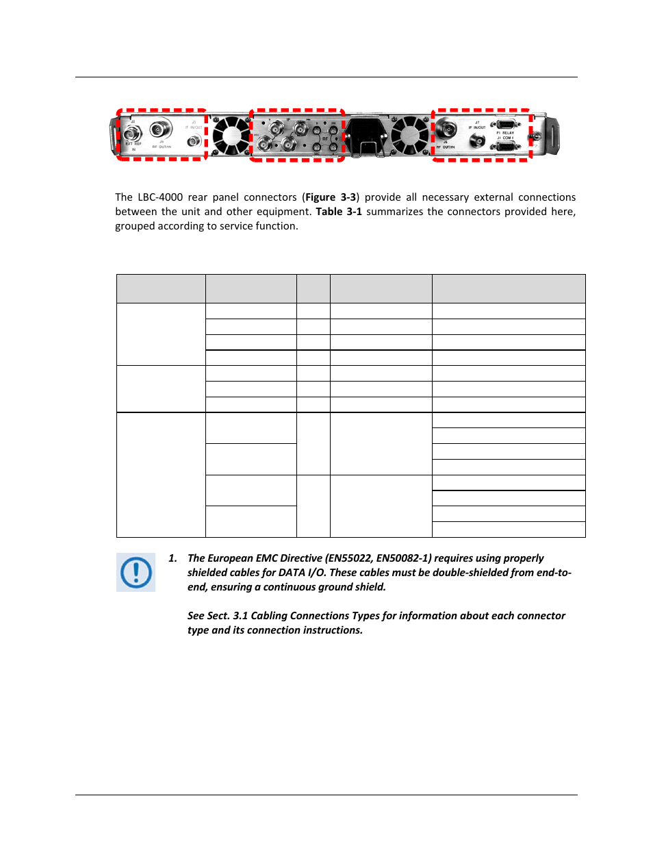 Lbc-4000 cabling connections | Comtech EF Data LBC-4000 User Manual | Page 39 / 108