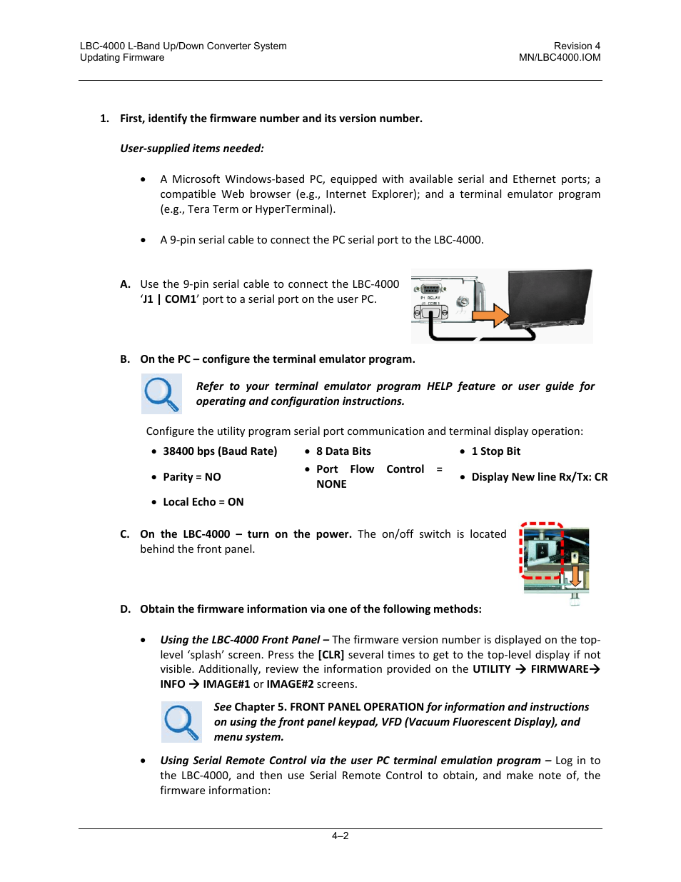 Comtech EF Data LBC-4000 User Manual | Page 48 / 108