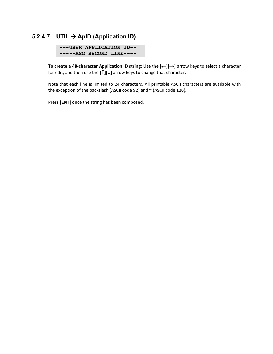 7 util ( apid (application id), 7 util æ apid (application id) | Comtech EF Data LBC-4000 User Manual | Page 72 / 108