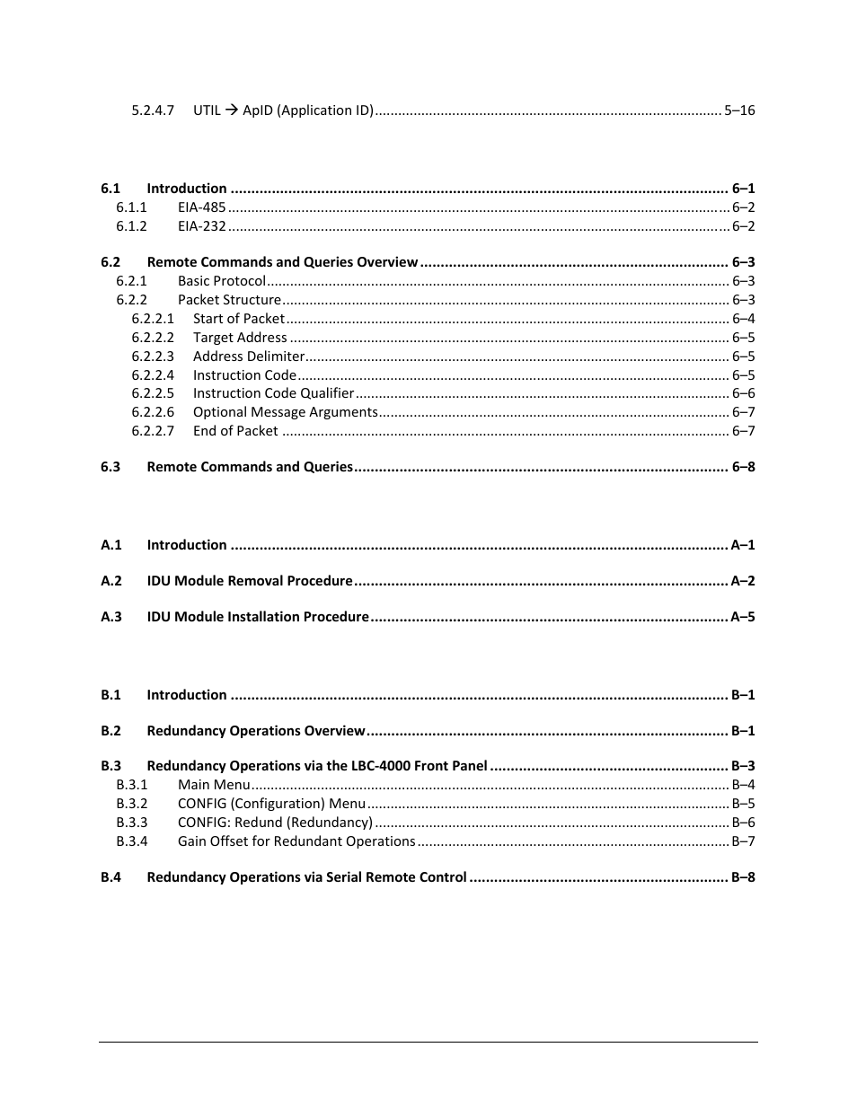 Comtech EF Data LBC-4000 User Manual | Page 8 / 108