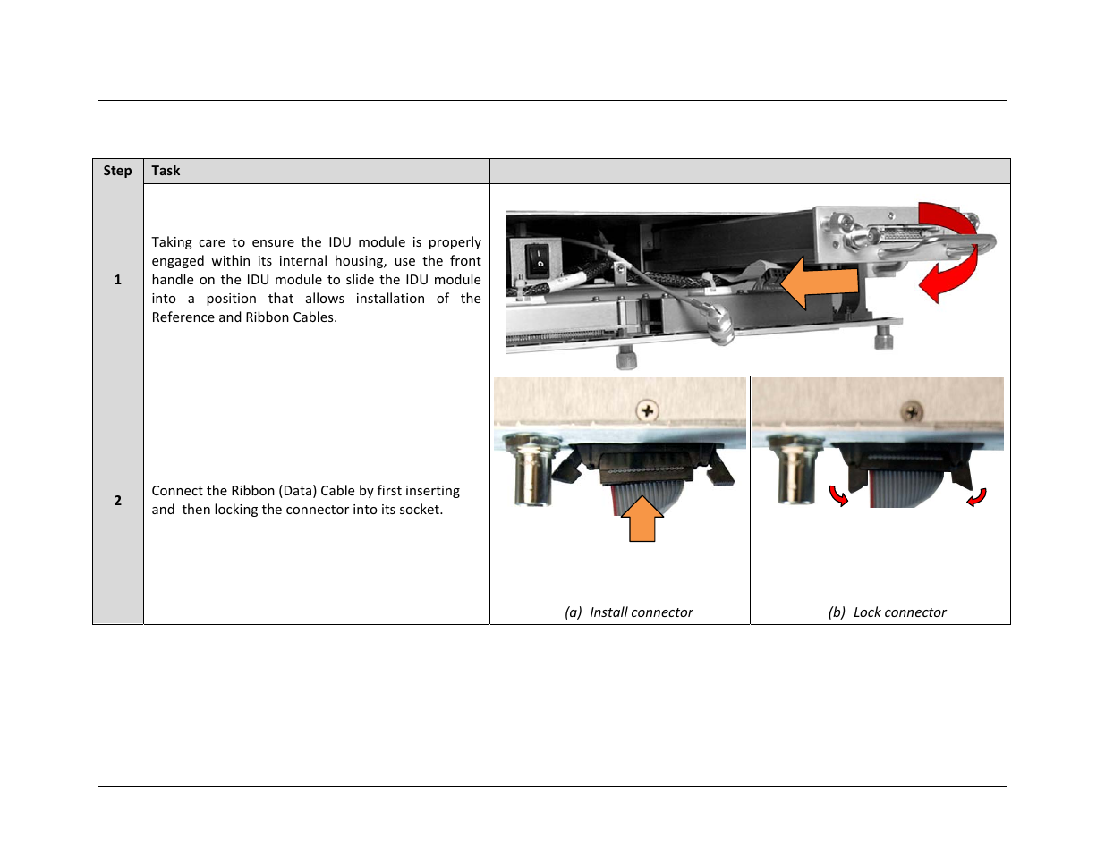 A.3 idu module installation procedure | Comtech EF Data LBC-4000 User Manual | Page 95 / 108