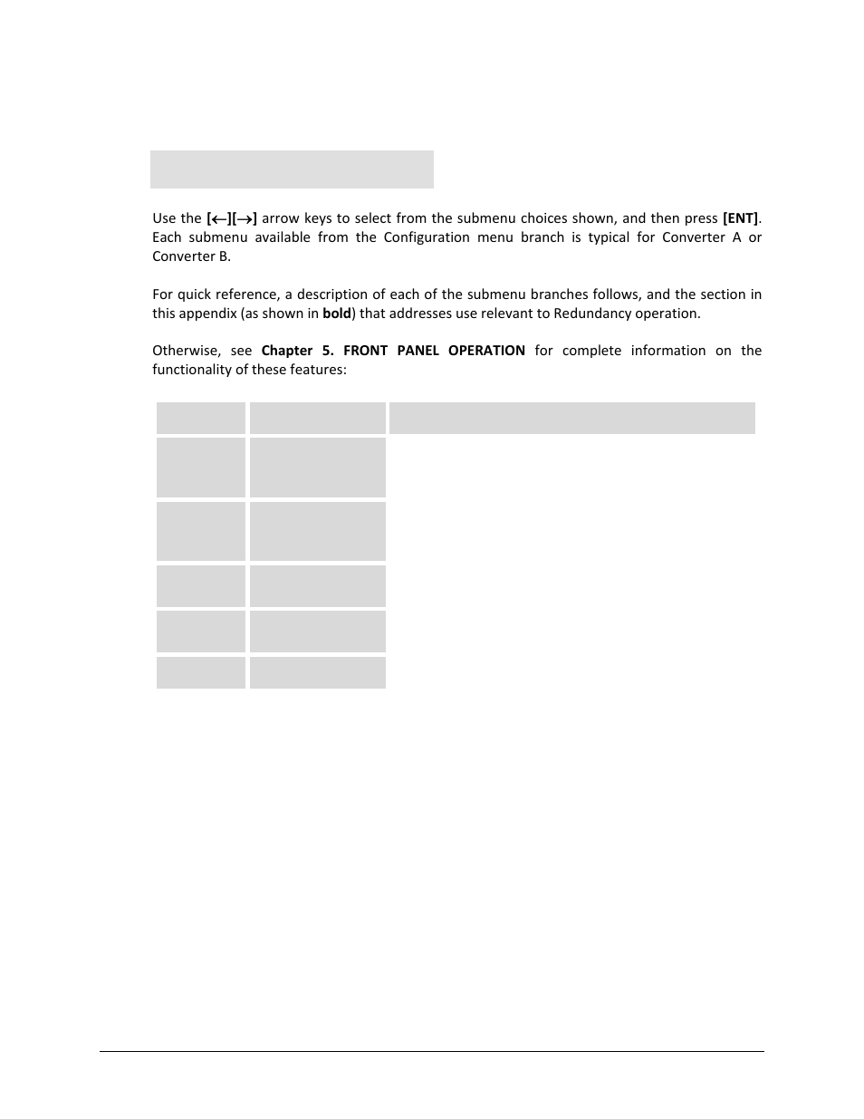 B.3.2 config (configuration) menu | Comtech EF Data LBC-4000 User Manual | Page 135 / 142