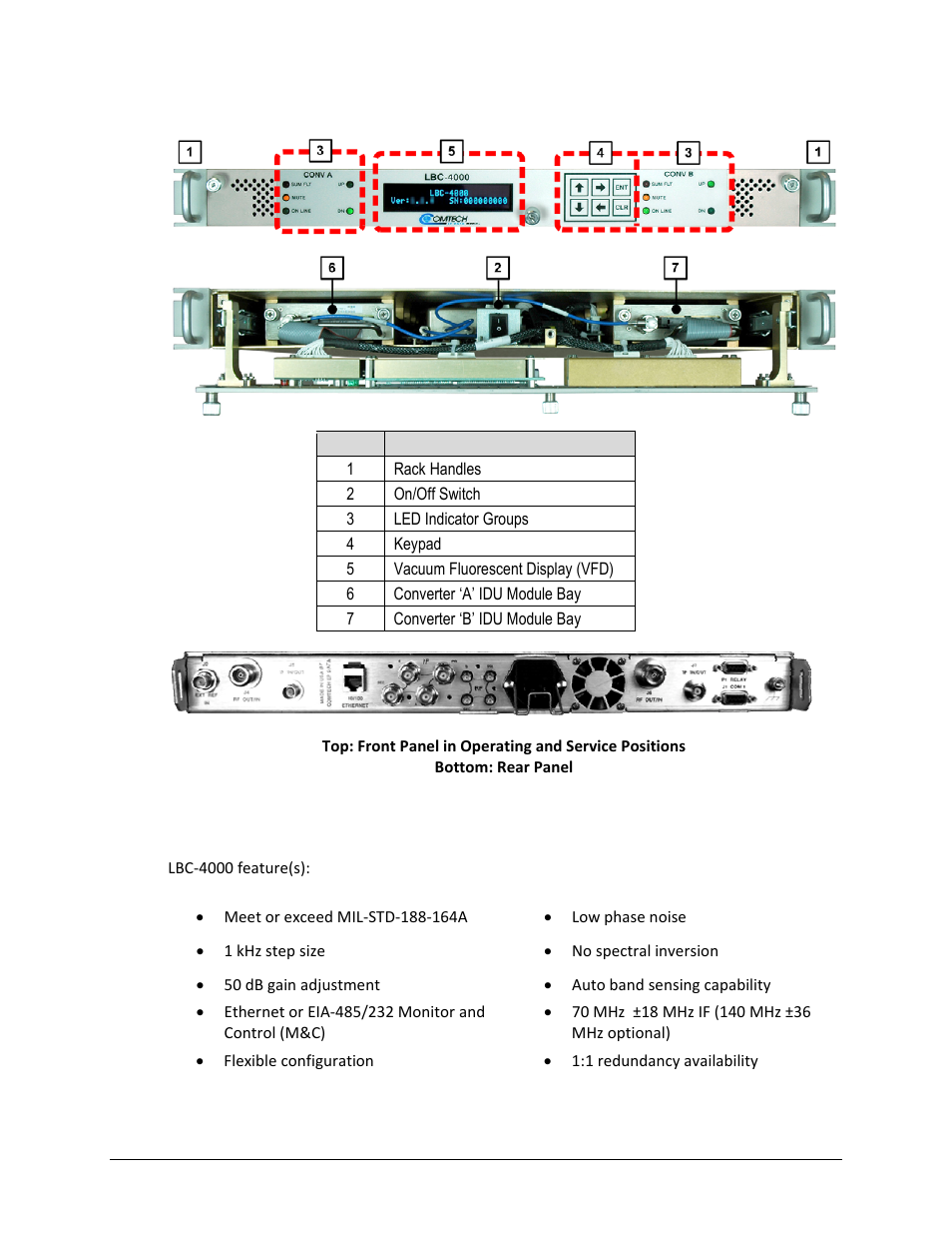 Comtech EF Data LBC-4000 User Manual | Page 20 / 142