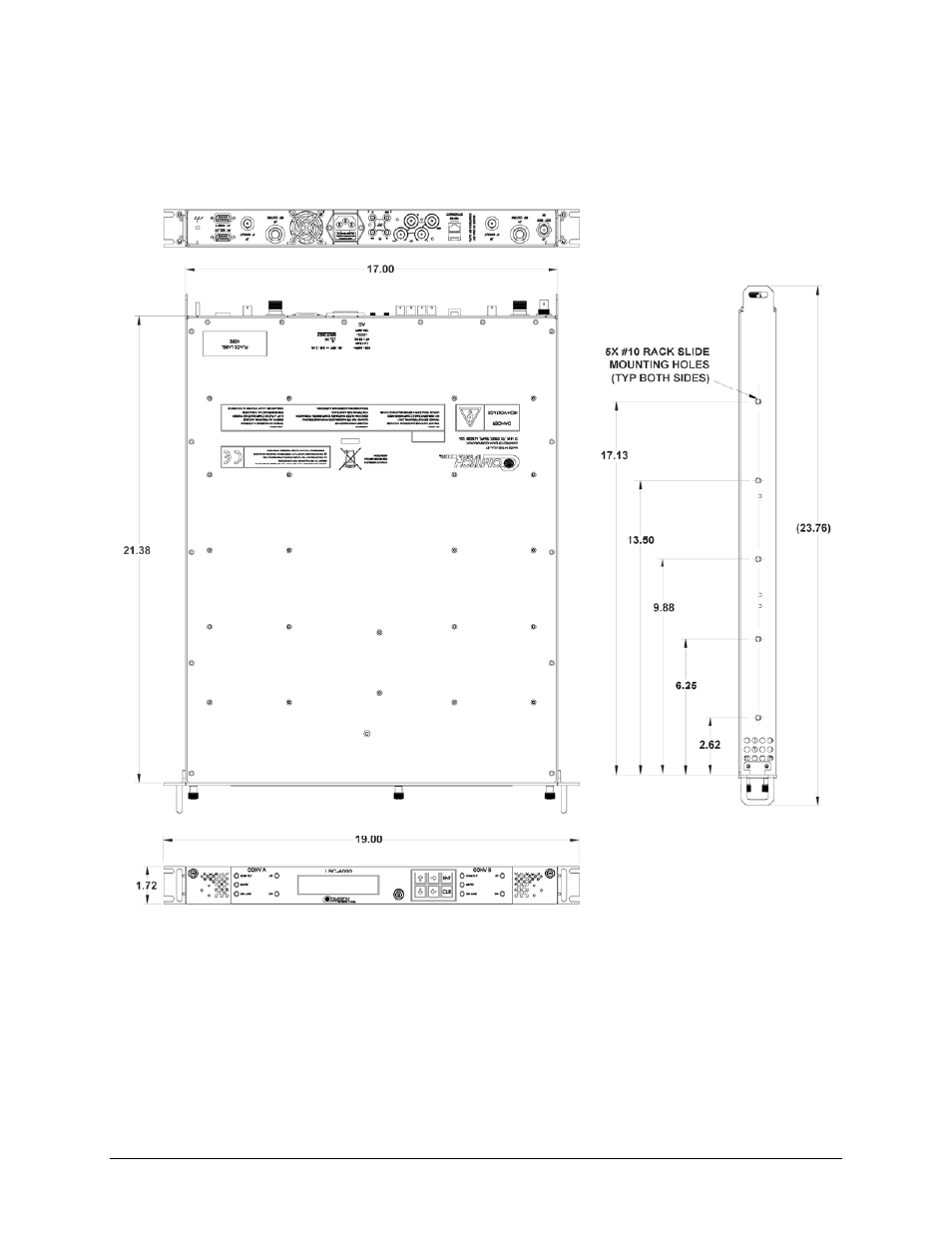 1 dimensional envelope | Comtech EF Data LBC-4000 User Manual | Page 21 / 142