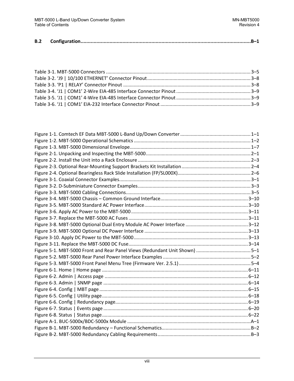 Tables and figures, Tables, Figures | Comtech EF Data MBT-5000 User Manual | Page 10 / 140