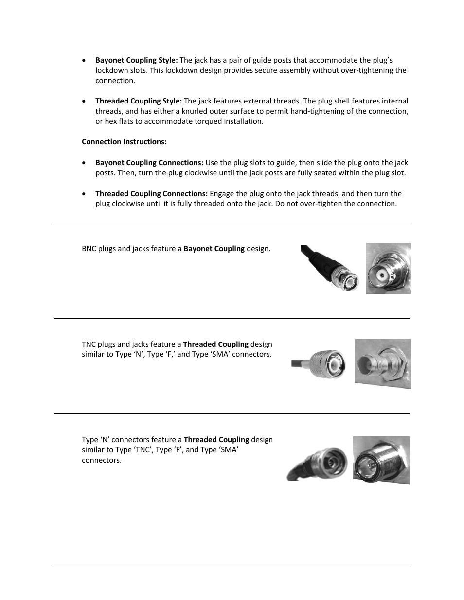 1 type ‘bnc, 2 type ‘tnc, 3 type ‘n | Comtech EF Data MBT-5000 User Manual | Page 34 / 140