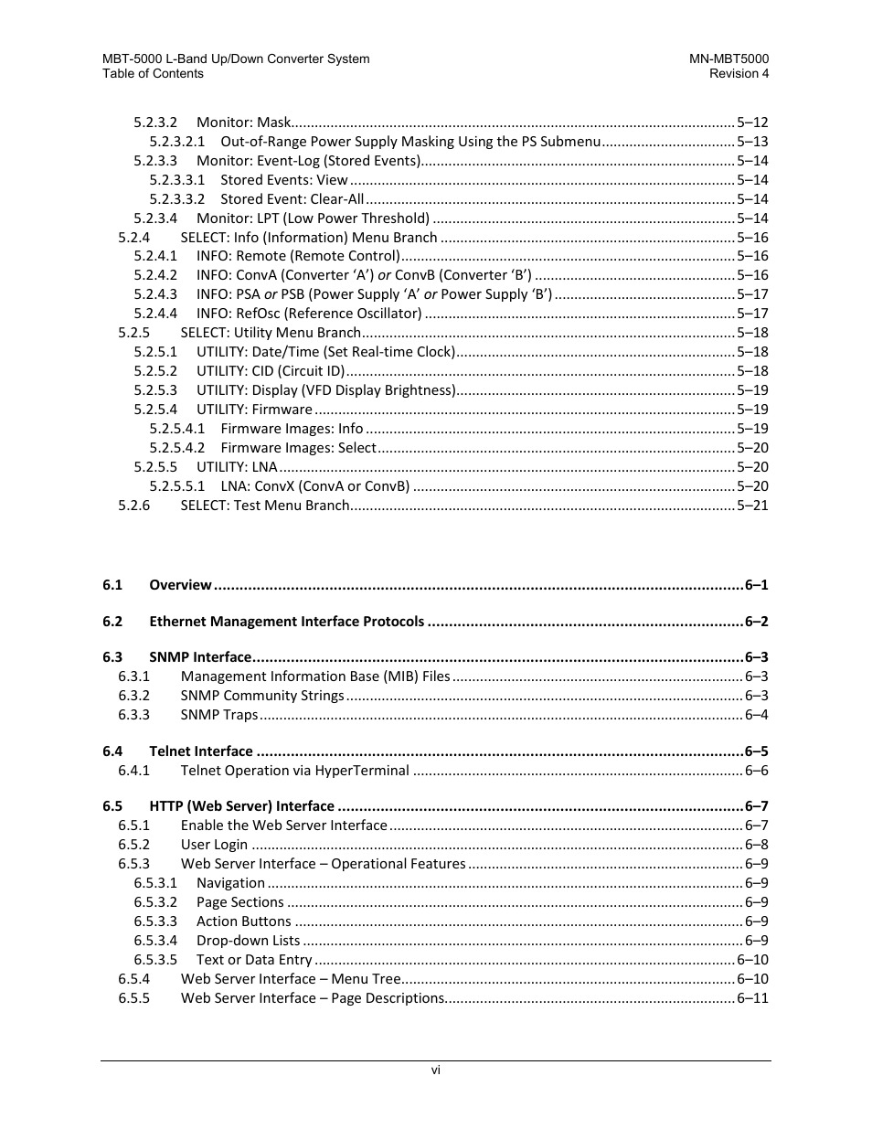 Comtech EF Data MBT-5000 User Manual | Page 8 / 140