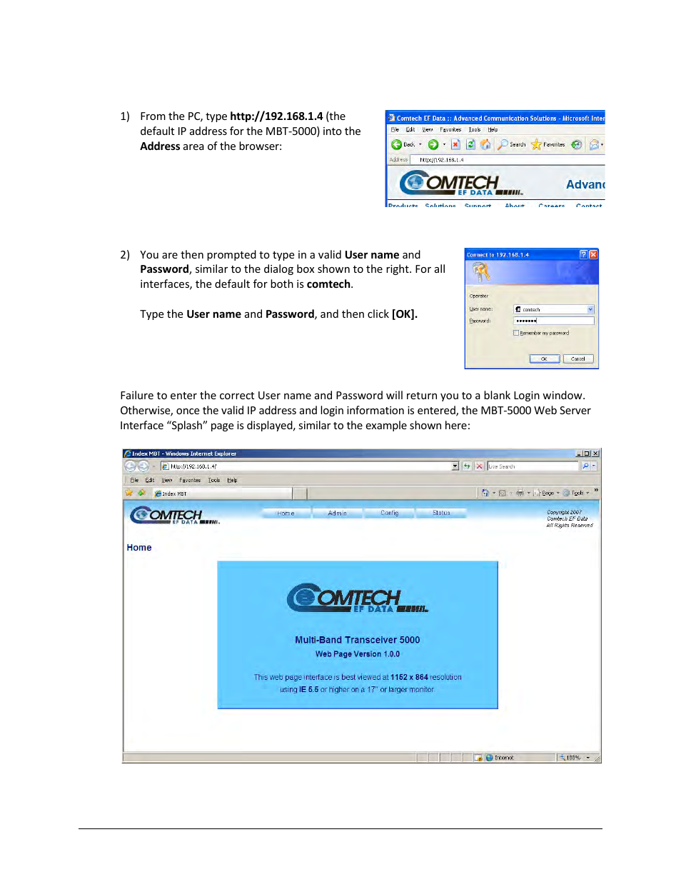 2 user login | Comtech EF Data MBT-5000 User Manual | Page 86 / 140