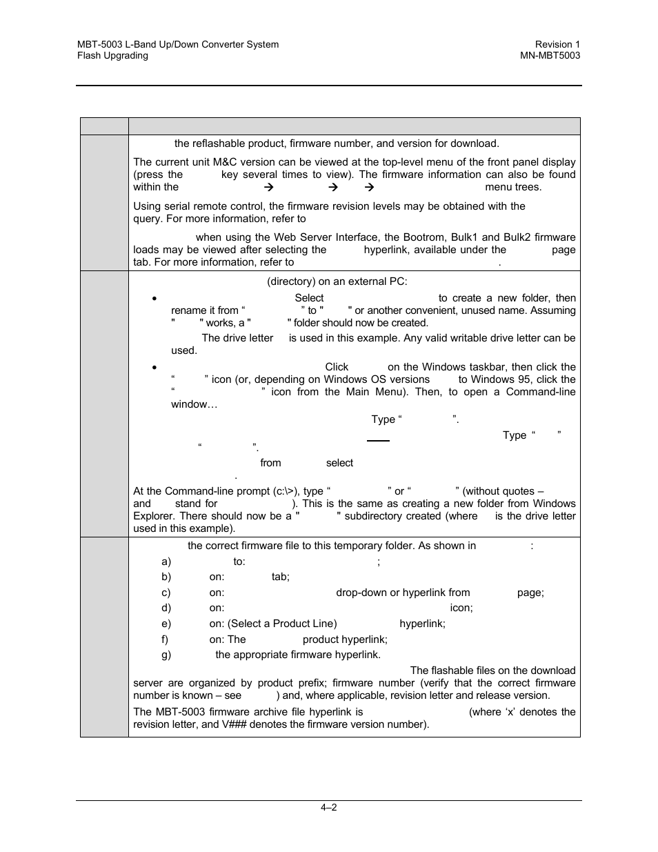 2 ethernet ftp upload procedure | Comtech EF Data MBT-5003 User Manual | Page 38 / 98