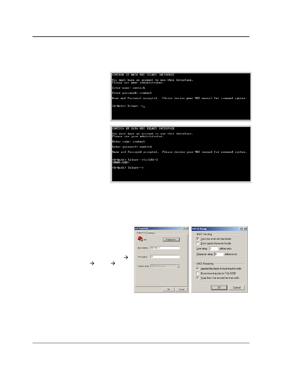 4 telnet interface | Comtech EF Data MBT-5003 User Manual | Page 60 / 98